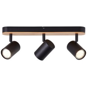 Niels 3 Schwarz spotlight Von Brilliant - Niels ist ein flexibler Strahler, der sowohl an der Decke als auch an der Wand eingesetzt werden kann.