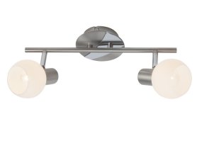 Tiara 2 Silber spotlight Von Brilliant - Tiara ist ein zeitloser Strahler aus Metall in Silber, der für flexible Beleuchtung im Wohnbereich sorgt.