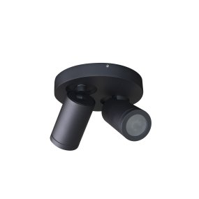 Torsö Ø20 Schwarz badezimmerlampe Von Armaturhantverk - Mit zwei verstellbaren K&ouml;pfen k&ouml;nnen Sie das Licht genau dorthin richten, wo es ben&ouml;tigt wird, und es eignet sich daher ideal f&uuml;r die Spiegel- oder Duschbeleuchtung.