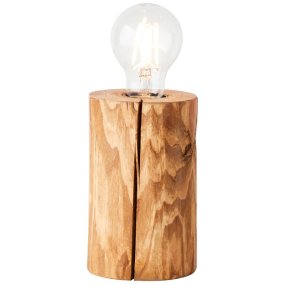 Trabo 15cm Holz tischlampe Von Brilliant - Die Kombination aus Holz und moderner Technologie erzeugt einen natürlichen und zeitlosen Ausdruck, der die Leuchte zu einem dekorativen Detail im Zuhause macht.