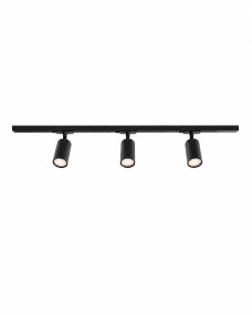 Forma 3-sett Schwarz Von Nordic Lighting - Ein komplettes Set aus Schienen und Strahlern von Nordic Lighting.