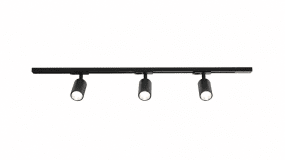 Forma 3-sett Schwarz Von Nordic Lighting - Ein komplettes Set aus Schienen und Strahlern von Nordic Lighting.