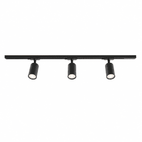 Forma 3-sett Schwarz Von Nordic Lighting - Ein komplettes Set aus Schienen und Strahlern von Nordic Lighting.