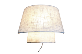Doble 22cm Beige wandlampe Von Aneta Lighting - Die Kombination aus Textil und Metall verleiht der Leuchte eine sanfte und zugleich moderne Ausstrahlung.
