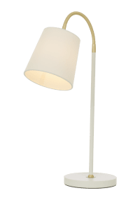 Ljusdal 50cm Weiß schreibtischlampe Von Aneta Lighting - Der flexible Arm erleichtert die Ausrichtung des Lichts dorthin, wo Sie es benötigen, und macht Ljusdal zu einer funktionalen und eleganten Wahl für Ihr Zuhause.