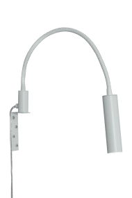 Artic Flex Weiß leselampe Von Aneta Lighting - Sie verf&uuml;gt &uuml;ber eine integrierte LED-Lichtquelle mit Dimmfunktion, die leicht zug&auml;nglich am Lampenkopf angebracht ist.