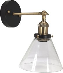Lambda 18cm Schwarz badezimmerlampe Von PR Home - Bitte beachten Sie, dass es sich bei dieser Leuchte um eine Festinstallation handelt und kein separater Stecker und Anschlusskabel im Lieferumfang enthalten ist.