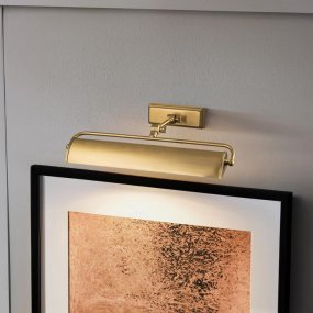 Winchfield 45cm Antikes Messing Von Elstead Lighting - Erhältlich in antikem Messing, Mattschwarz und Eicheneffekt für Bildschirme und Wandhalterungen.