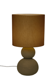 Kalamata 42cm Braun tischlampe Von Aneta Lighting - Kalamata ist eine stilvolle und elegante Tischlampe aus brauner Keramik.