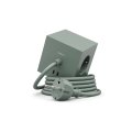 Square 1 with 30W Dual USBC & Magnetic base, 3m Grün Von Avolt - Steckdosenleiste von Avolt im stylischen Design mit langem PVC-Kabel, einem Würfel aus recyceltem Kunststoff und einer Magnetplatte an der Unterseite zum Aufhängen an der Wand.