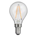 LED E14 Kugellampe 2W 2700K Transparent Von Unison - Mit nur 2 W Leistung und einem weichen, warmen Licht von 2700 K ist es sowohl energieeffizient als auch perfekt geeignet, um in kleineren Lampen oder dekorativen Installationen eine angenehme Atmosph&auml;re zu schaffen.