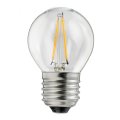 LED E27 Kugellampe 4W 2700K Transparent Von Unison - Perfekt f&uuml;r dekorative Leuchten und kleinere Lampen, bei denen Sie eine energieeffiziente und stimmungsvolle Beleuchtung w&uuml;nschen.