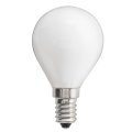 LED E14 Kugellampe opal 4W 3000K Dimmbar Weiß Von Unison - Mit einer Farbtemperatur von 3000K gibt sie ein warmwei&szlig;es Licht ab, das sich f&uuml;r Bereiche eignet, in denen eine sanfte und warme Atmosph&auml;re gew&uuml;nscht ist.