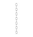 Oval Chain 1m Nickel Von Karlskrona lampfabrik - 