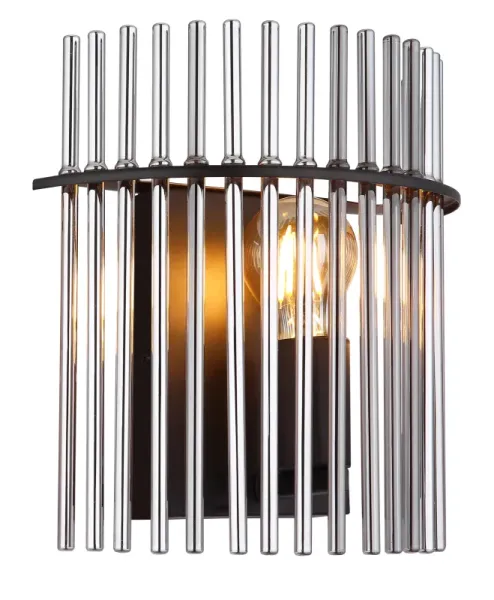 Gorley 26cm Rauchfarben wandlampe Von Globo Lighting - Gorley &auml;r en elegant och sofistikerad v&auml;gglampa med en imponerande arkitektonisk design.