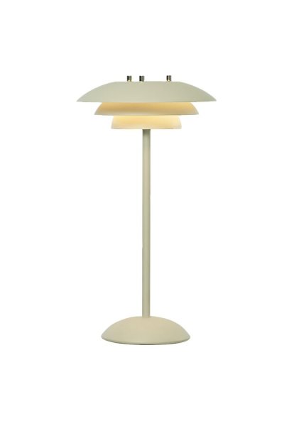 Epsilon 37cm Beige tragbare Von Aneta Lighting - Epsilon ist eine elegante, tragbare Tischleuchte f&uuml;r den Innenbereich mit zeitlosem Design und dezent am Fu&szlig; angebrachtem Touch-Dimmer.