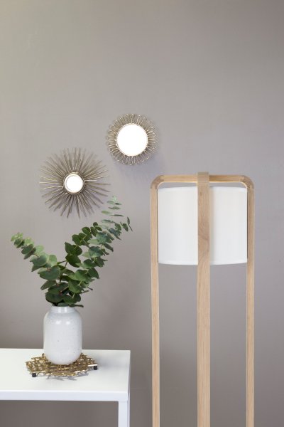 Ash Natur stehlampe Von Globen Lighting - Stehlampe aus hellem Eschenholz.