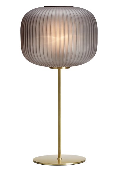 Sober 50cm Rauchfarben tischlampe Von Markslöjd - Dieses Modell verfügt über ein Rauchglas, das ein angenehmes und gemütliches Licht abgibt und sich perfekt dazu eignet, beispielsweise im Flur eine warme Atmosphäre zu schaffen.