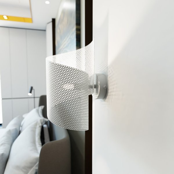 Spiral 30cm Weiß wandlampe Von Emibig Lighting - Perfekt zur Beleuchtung von Treppen, Fluren und Dielen, aber auch als stimmungsvolle Zusatzbeleuchtung im Wohn- oder Schlafzimmer.