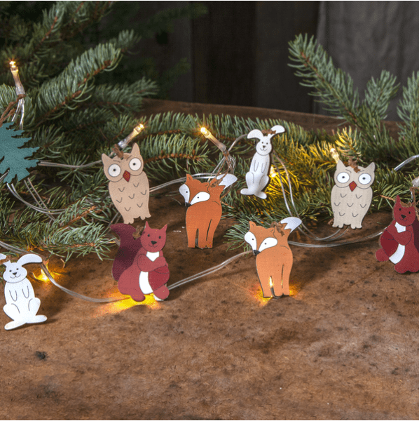Lichterkette Forest Friends 1,8m Mehrfarbig Von Star Trading - Lichterkette f&uuml;r den Innenbereich verziert mit 10 Holzfiguren in sch&ouml;nen Farben.
