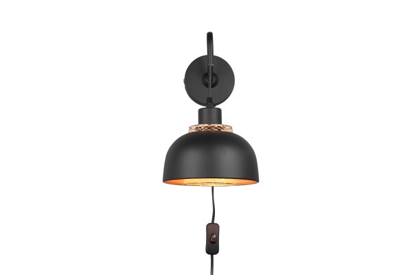 Punch 30cm Schwarz wandlampe Von Trio Lighting - 