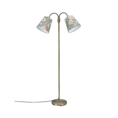 Amy Messing stehlampe Von PR Home - Amy strahlt mit ihrem Lampensockel aus Messing und Silber einen schlichten und klassischen Stil aus.