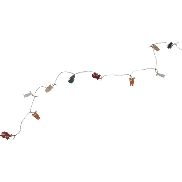 Lichterkette Forest Friends 1,8m Mehrfarbig Von Star Trading - Lichterkette f&uuml;r den Innenbereich verziert mit 10 Holzfiguren in sch&ouml;nen Farben.