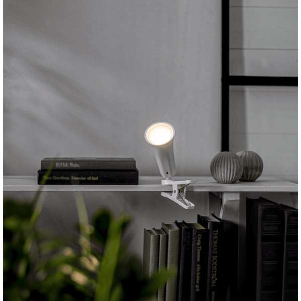 Functional 38cm Weiß tragbare Von Star Trading - Die Lampe verfügt über eine Touch-Funktion zum Einstellen der Helligkeit und Auswählen der LED-Farbe: Kaltweiß, Warmweiß oder Tageslicht.