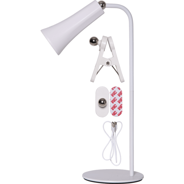 Functional 38cm Weiß tragbare Von Star Trading - Die Lampe verfügt über eine Touch-Funktion zum Einstellen der Helligkeit und Auswählen der LED-Farbe: Kaltweiß, Warmweiß oder Tageslicht.