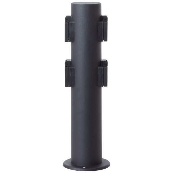 Dody 40cm Schwarz pollarleuchten Von Brilliant - Der Auslasspoller verfügt über die Schutzart IP44, ist also gegen Spritzwasser geschützt und eignet sich gut für den Einsatz im Außenbereich, auch in weniger geschützten Umgebungen.