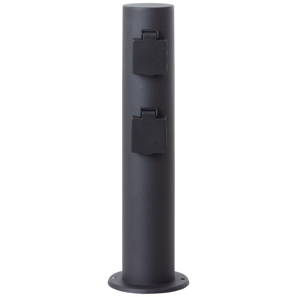 Dody 40cm Schwarz pollarleuchten Von Brilliant - Der Auslasspoller verfügt über die Schutzart IP44, ist also gegen Spritzwasser geschützt und eignet sich gut für den Einsatz im Außenbereich, auch in weniger geschützten Umgebungen.