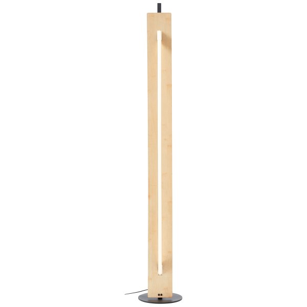 Visby Natur stehlampe Von Brilliant - Die Stehleuchte Visby ist eine elegante Beleuchtungsl&ouml;sung, die modernes Design mit nat&uuml;rlichen Elementen kombiniert.
