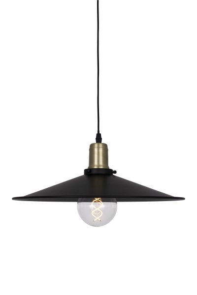 Disc Ø40 Schwarz hängelampe Von Globen Lighting - Disc ist eine stilvolle Pendelleuchte aus Metall, inspiriert von der Formensprache der Jahrhundertwende.