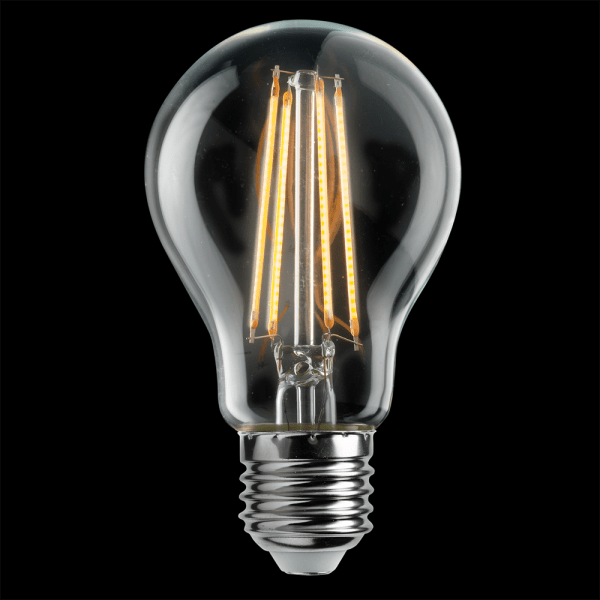 E27 7W 2200K 3-stufig dimmbar Transparent Von Unison - Durch die 3-stufige Dimmfunktion und Memory-Funktion l&auml;sst sich die Helligkeit ganz einfach anpassen und so in jedem Raum die passende Atmosph&auml;re schaffen.