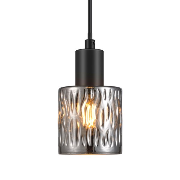 Julia Ø8 Silberner Rauch fensterlampe Von Oriva - Das Rauchglas mit silberner Oberfläche verbreitet einen warmen und einladenden Schein, der eine stimmungsvolle Atmosphäre in Ihrem Zuhause schafft.