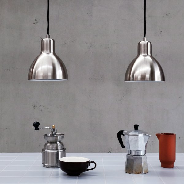 Skagen Ø16 Gebürsteter Stahl hängelampe Von Dyberg Larsen - Durch die helle und minimalistische weiße Farbe ist es in jedem Raum einsetzbar.