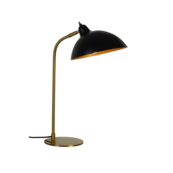 Futura 55cm Messing tischlampe Von Dyberg Larsen - Um die perfekte Atmosphäre zu schaffen, lässt sich der Lampenschirm sowohl neigen als auch drehen.