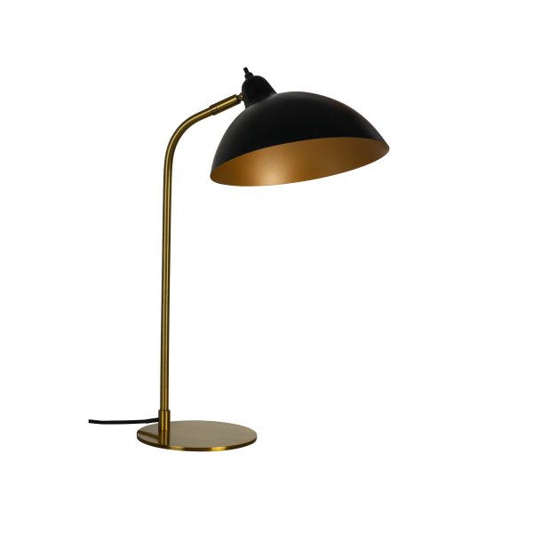 Futura 55cm Messing tischlampe Von Dyberg Larsen - Um die perfekte Atmosphäre zu schaffen, lässt sich der Lampenschirm sowohl neigen als auch drehen.