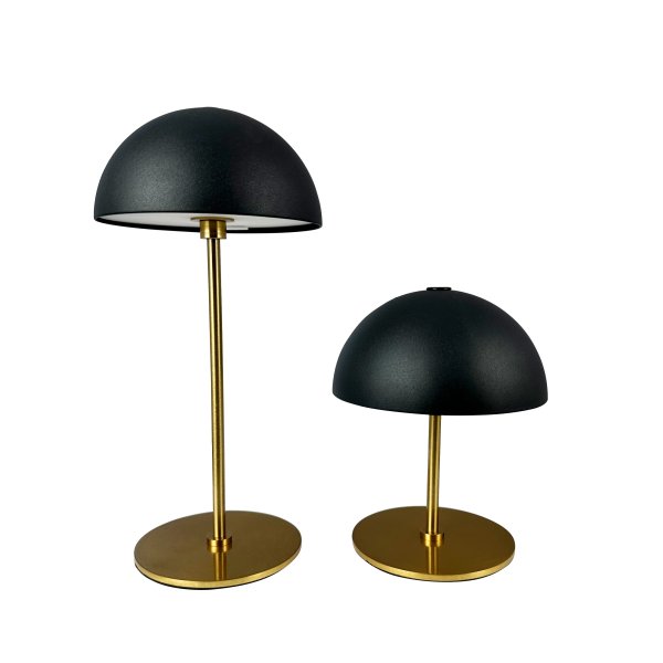 Along set 20cm Schwarz tragbare Von Dyberg Larsen - Die Along Mini-Tischleuchten mit integrierter LED- und Touch-Technologie vereinen zeitloses Design und Harmonie.