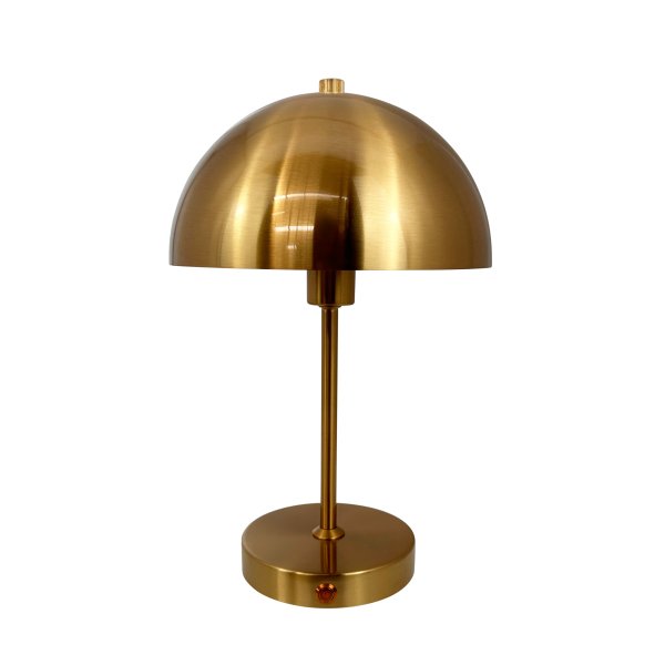 Stockholm 30cm Antikes Messing tragbare Von Dyberg Larsen - Die praktische Akkuanzeige zeigt deutlich an, wann es Zeit zum Aufladen ist und bei voller Ladung leuchtet das Licht mit einer Akkuladung bis zu 6 Stunden lang.