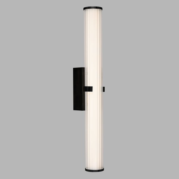 Clamp 63cm Schwarz badezimmerlampe Von Searchlight - Eine Kombination aus Form und Funktion, die eine luxuriöse Atmosphäre in Ihrem Badezimmer schafft.