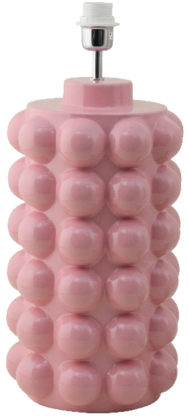 Bubbles 50cm Rosa lampenfuß Von Hallbergs - Das sprudelnde Design hat eine klare und glänzende rosa Farbe.