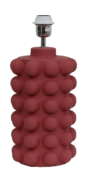 Bubbles 38cm Dunkelrot lampenfuß Von Hallbergs - Wird mit Kabel, Netzschalter und Stecker geliefert.