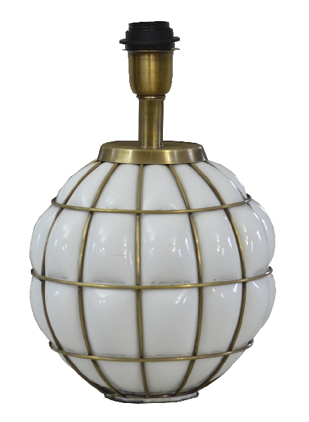Grace Kelly 38cm Weiß lampenfuß Von Hallbergs - Grace Kelly ist eine wunderschöne Tischlampe mit elegantem Design.