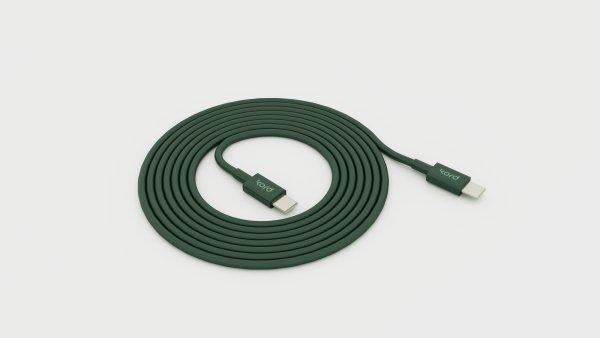 USB-C zu USB-C Dunkelgrün Von Kord - Eine elegante L&ouml;sung, die Design und Funktion vereint.
