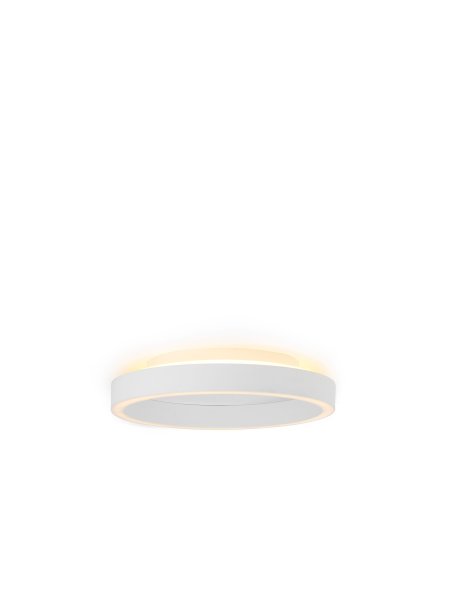 Backlight String Ø30 Weiß deckenleuchte Von Halo Design - Die integrierte Beleuchtung besteht aus einem LED-Streifen, der sich unten am Rahmen befindet und oben ein sch&ouml;nes Licht bis zur Decke abgibt.