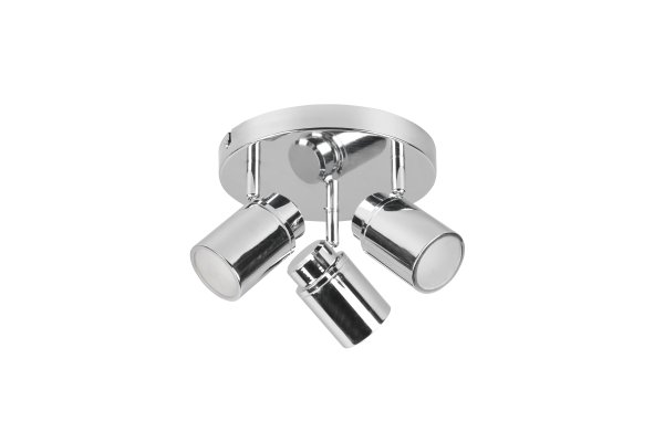 Angelo Ø20 Chrom badezimmerlampe Von Trio Lighting - Dieser klassische Strahler bietet gerichtetes Licht und verfügt über stufenlos verstellbare Schirme, perfekt zum Hervorheben von Details in Wohnzimmern und Badezimmern.