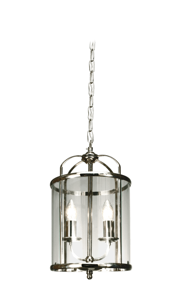 Budgie Ø23 Chrom hängelampe Von Aneta Lighting - Budgie-Deckenleuchte aus verchromtem Metall und klarem, leicht gebogenem Glas.