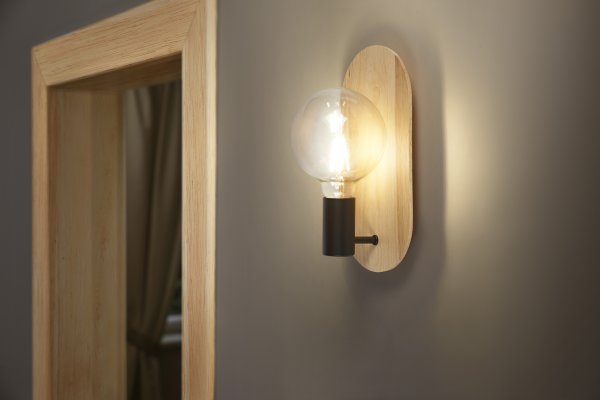 Wood 30cm Natur wandlampe Von Ledvance - Es empfiehlt sich, sie im Wohnzimmer, Flur oder in der Küche zu platzieren, wo sie nicht nur für eine angenehme Umgebungsbeleuchtung sorgt, sondern auch zu einem stilvollen Einrichtungsdetail wird.