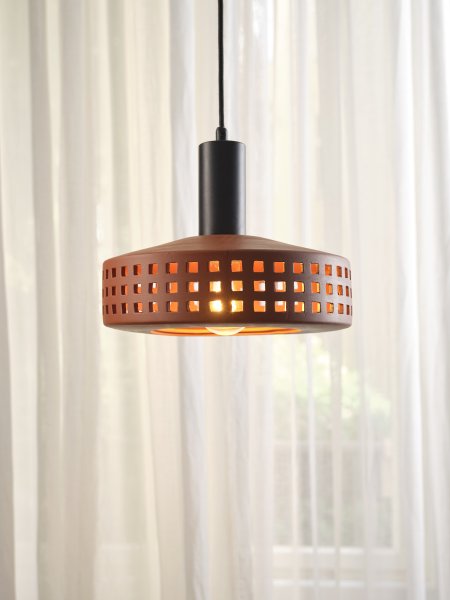 Clay Windows Ø26 Braun hängelampe Von Ledvance - Clay Windows har en rustik design med sin sk&auml;rm gjord av lera i en r&ouml;dbrun f&auml;rg.
